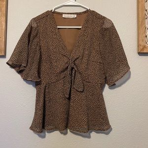 Abercrombie & Fitch fit and flare blouse